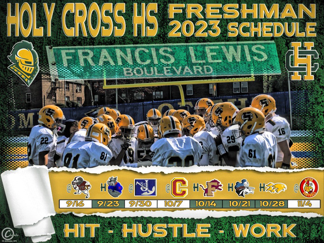 𝗔𝗥𝗘 𝗬𝗢𝗨 𝗥𝗘𝗔𝗗𝗬, 𝗞𝗡𝗜𝗚𝗛𝗧𝗦?! 🏈
The Holy Cross Freshman Football 2023 Season is almost here!

🚨 𝗞𝗶𝗰𝗸𝗼𝗳𝗳 𝗜𝘀 𝗝𝘂𝘀𝘁 𝗔𝗿𝗼𝘂𝗻𝗱 𝘁𝗵𝗲 𝗖𝗼𝗿𝗻𝗲𝗿! 🚨

#HitHustleWork #HolyCrossFreshmanfootball #HolyCrossFootball #holycrossknightsfootball