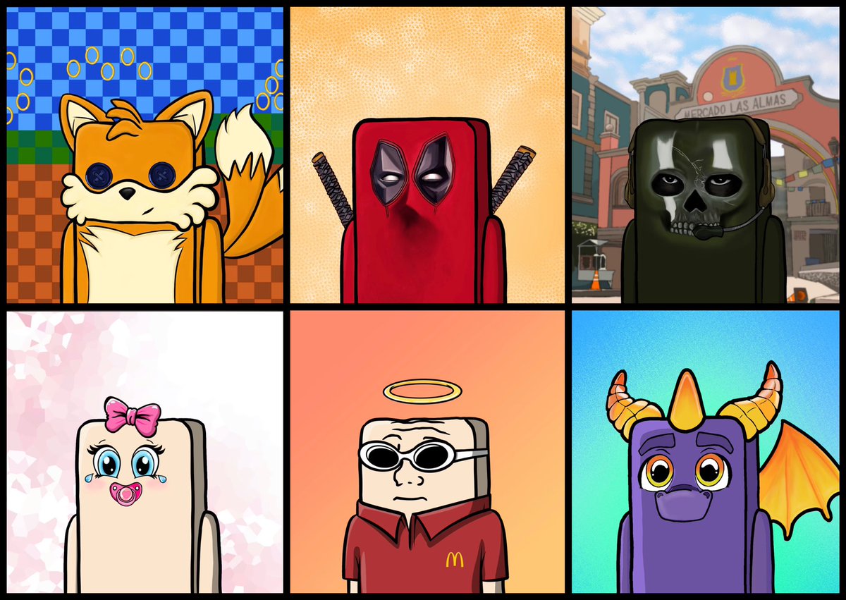 My <a href="/TofusquadNFT/">TOFU SQUAD NFT◽️</a> collection is fire 🔥 @JoeTheCryptoKid!! I’ve got Tails from Sonic, DeadPool, Call of Duty, Baby Tofu, a MCD’s employee with a halo, &amp; Spyro!! So stoked, these are awesome!! 🙌🏼💯💖✨ #TOFU
