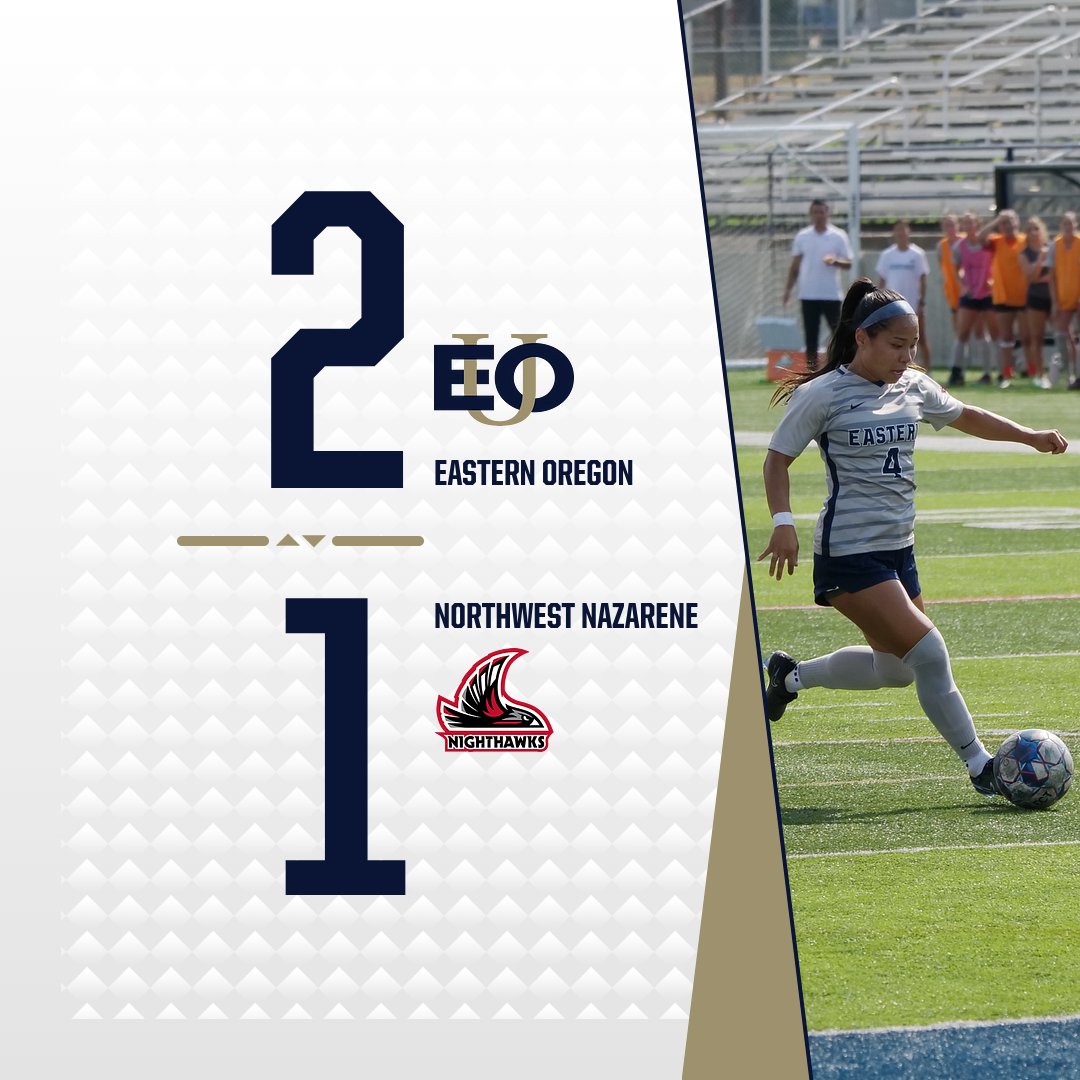 EOU_WSOC's tweet photo. 𝙎𝙏𝘼𝙍𝙏𝙄𝙉𝙂 𝙊𝙁𝙁 𝙎𝙏𝙍𝙊𝙉𝙂!

Saturday's exhibition saw Eastern Oregon claim a 2-1 victory over the Nighthawks of Northwest Nazarene. https://t.co/5UIyObN6N8