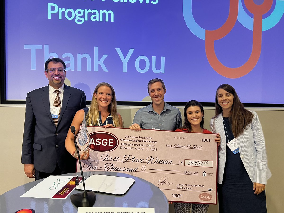 edellert's tweet photo. WoooHoooo! Congratulations ASGE 2023 Golden Scooe winners:
1st place= UNC Chapel Hill
2nd place= John's Hopkins
3rd place= KFSH &RC Saudi Arabia
#asge #asgeendoscopy https://t.co/jKPWBi3i6x