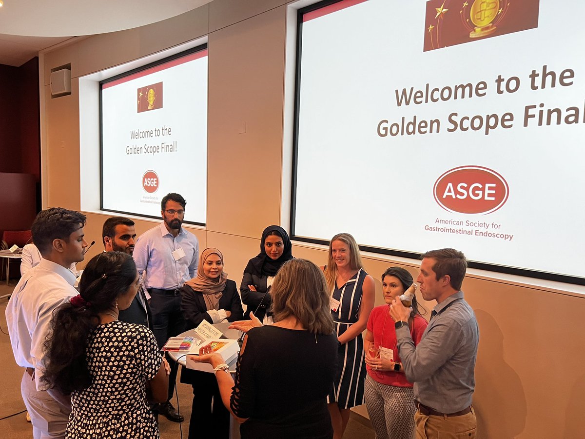 edellert's tweet photo. WoooHoooo! Congratulations ASGE 2023 Golden Scooe winners:
1st place= UNC Chapel Hill
2nd place= John's Hopkins
3rd place= KFSH &RC Saudi Arabia
#asge #asgeendoscopy https://t.co/jKPWBi3i6x