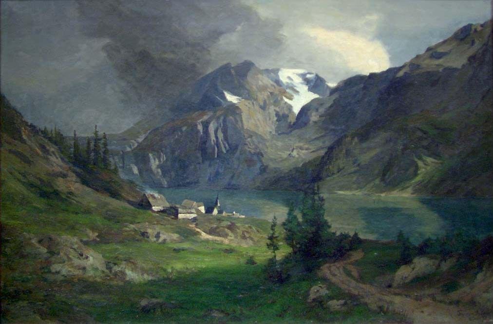 Mountainlandscape with Village (1873)
by 🇳🇴 Thorben Viking Bille (1852–1876)