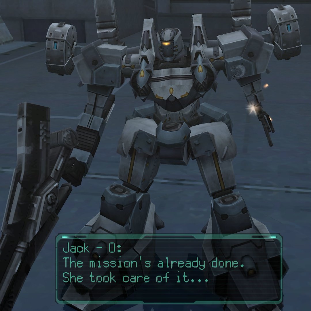 "Jack-O is the true villain of Armored Core Last Raven. He just woke up one day and decided to place a bunch of ravens in to 1v1 deathmatches"

…is what I would say if I didn't play the other endings and discover the Pulverizers and the Internecine

#armoredcore