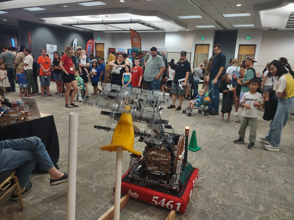 FRC5461VERN's tweet photo. Having a fantastic time TODAY at the Children's Museum SPACE DAY at the Nampa Civic center.  We're here until 4.
@IdahoSTEMAC @PWREngineers @sparklightcares @MicronGives @HODRobotics @ExploringLA https://t.co/0aJAMEXB1w