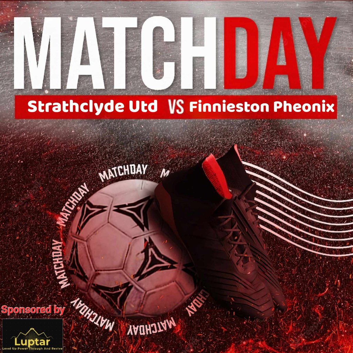 StrathclydeUtd's tweet photo. @GDSFC2008 #Strathydaft #Luptar going for it this week match day 2. 3 points 💪 is the target 🎯 https://t.co/7yp02FqlO1