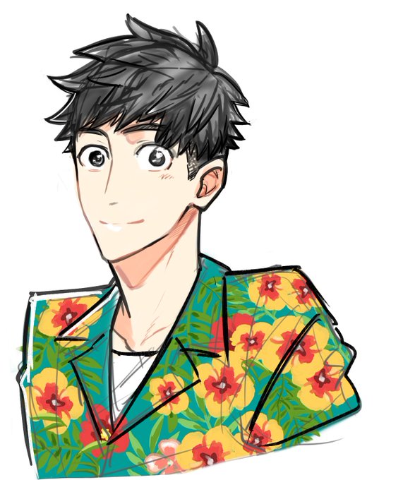 「hawaiian shirt」 illustration images(Latest)｜3pages