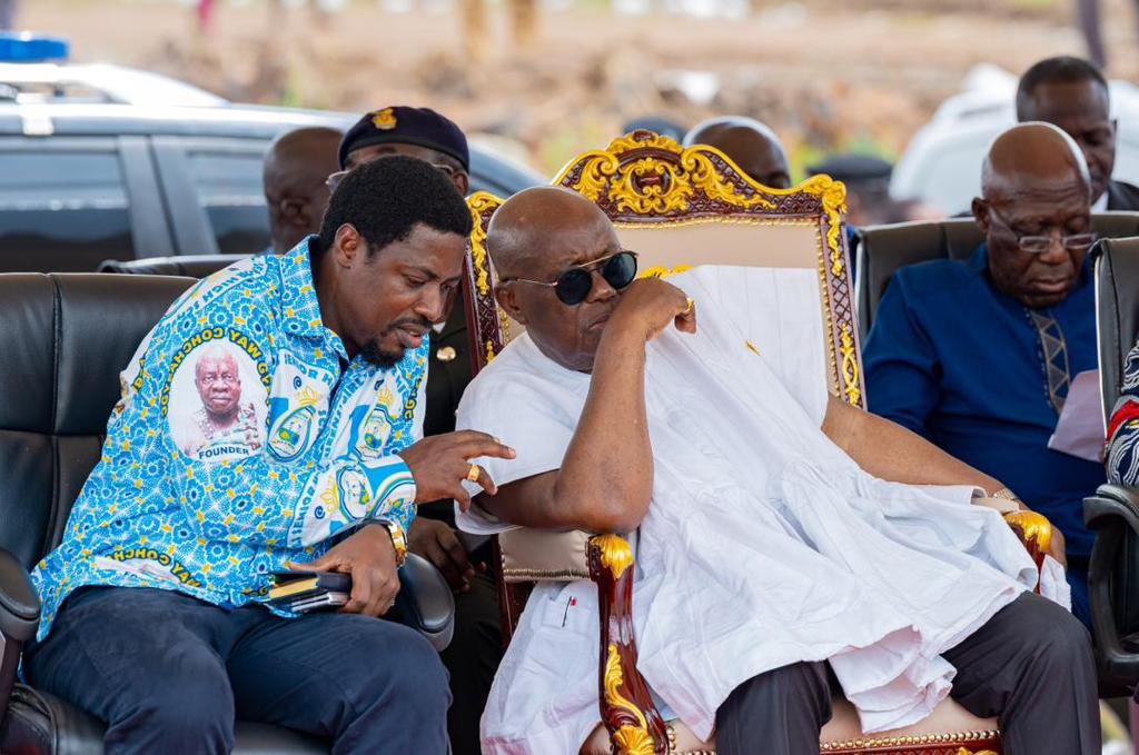 ggdonkor's tweet image. Father and Son vibe, the love is deep🥰 
Service in humility pays 😍
The humble @JoojoRocky 😍

Impactful Boss Joojo Rocky Obeng is a blessing to western North region 🙏🏻

#LeadershipOfService 
#HumilityPays