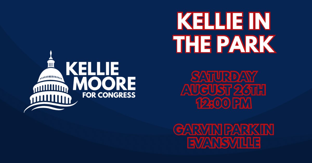 Next Saturday, come and enjoy a cookout in Garvin Park!  I'm so excited to meet the people of District 8 and talk more about the issues we have to address for our community.

#2024election #indiana #evansvilleindiana #evansville #garvinpark  #indianadems #indianademocrats