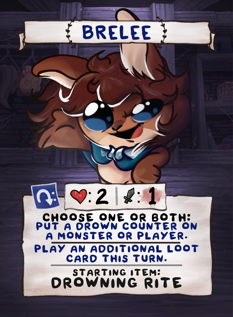 meemo_art's tweet photo. @edmundmcmillen Made a Four Souls character based on my partner's DND character! https://t.co/QeYZnBHPOk