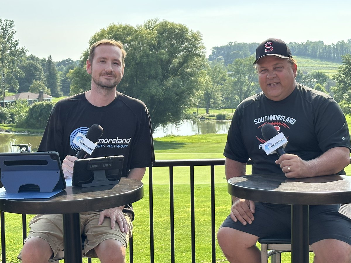 Thanks to coaches Lance Getsy of Franklin Regional and Tim Bukowski of Southmoreland for leading off the kickoff show! Watch LIVE: webca.st/234255