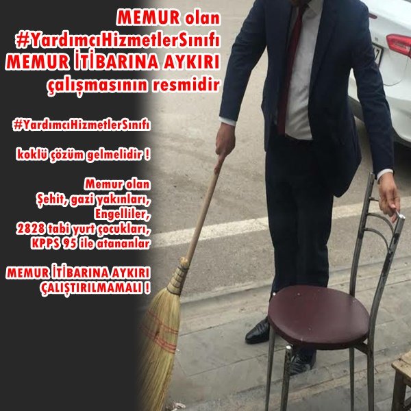 #YardımcıHizmetlerSınıfı 
#YhsMasadaKalmasın teknik hizmetler sınıfına geçmek istiyoruz MEB aşçıları olarak hakkımız olan budur bu çağrımıza kulak verin