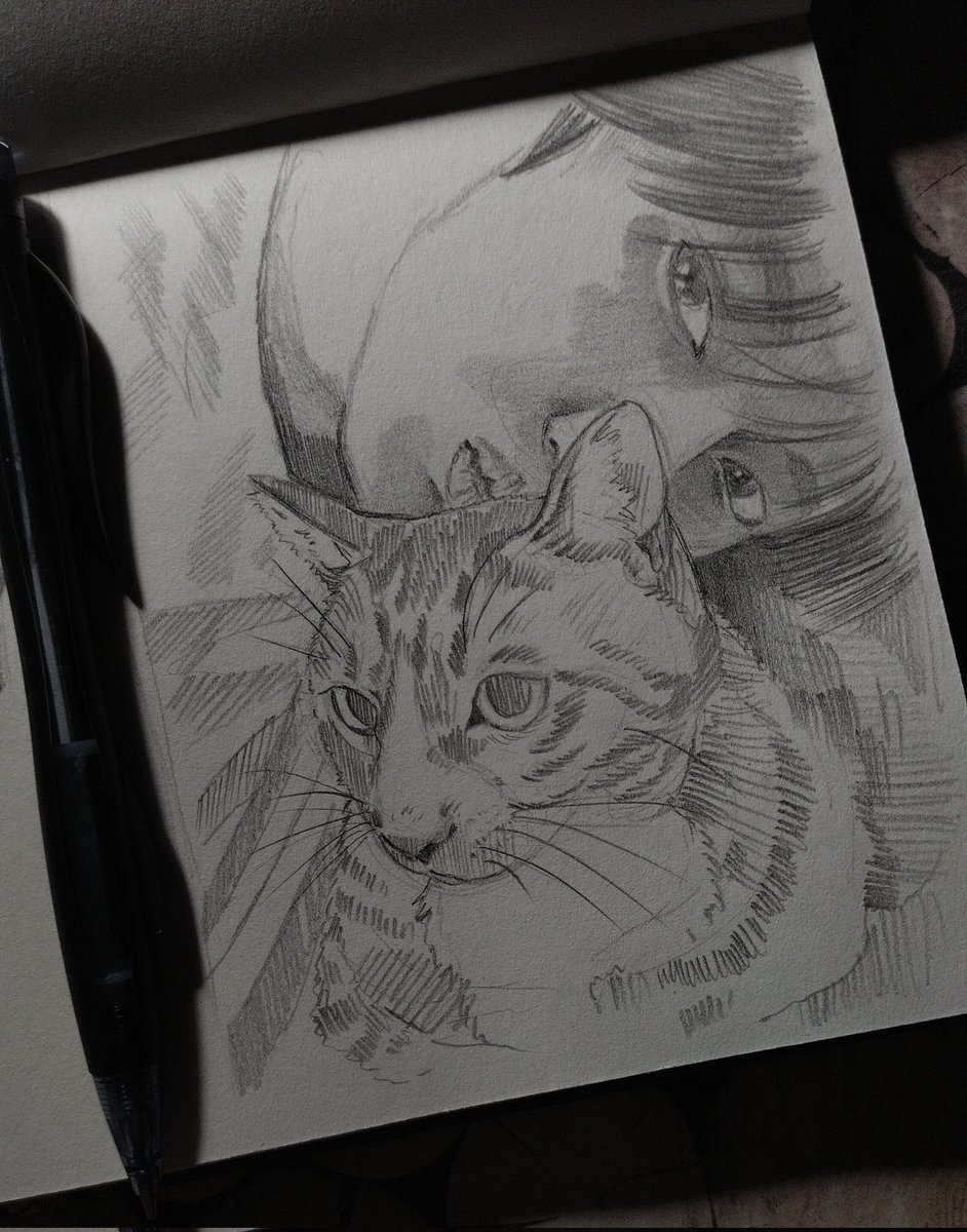 black_cat_art_'s tweet photo. A night sketch of Lee Know and his baby cat
#Straykidsfanart #Soonie #Doonie #Dori #LeeKnow #MINHO #StrayKids5STAR https://t.co/G7Gdj4jkRl