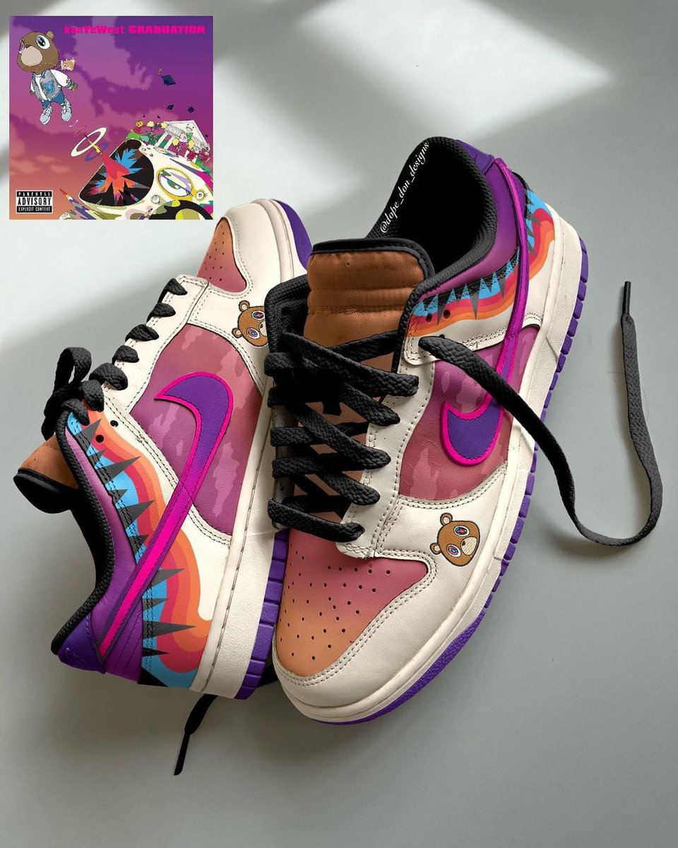sneakerfiles's tweet photo. Thoughts on the Graduation x Nike Dunk Low Concept? 🐻 (dope_don_designs IG) https://t.co/BujhAp0mr8