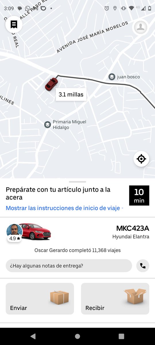 Anlifarfalla's tweet photo. @Uber_MEX Para reportar a este chófer. Lleva parado media hora y ni hace el viaje ni lo cancela para permitir a otro que lo haga. De forma pertinente le estoy preguntando si si vendrá y no contesta. https://t.co/G4m1BqKMUZ