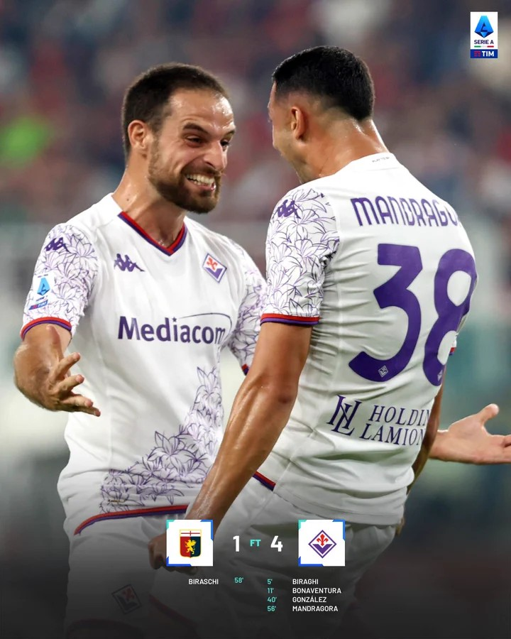 tuttomercatoo's tweet photo. #Genoa-#Fiorentina: 1-4 
Poker della Viola al #Ferraris https://t.co/Hy0OciIpRZ