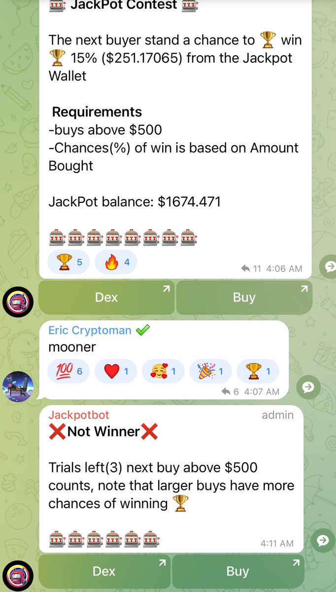 Jackpotercbot's tweet photo. Who’s ready to win 6-7Fig Jackpot Prize? Only Time can tell 🎰 $JPOT https://t.co/d5PaReN7Qu