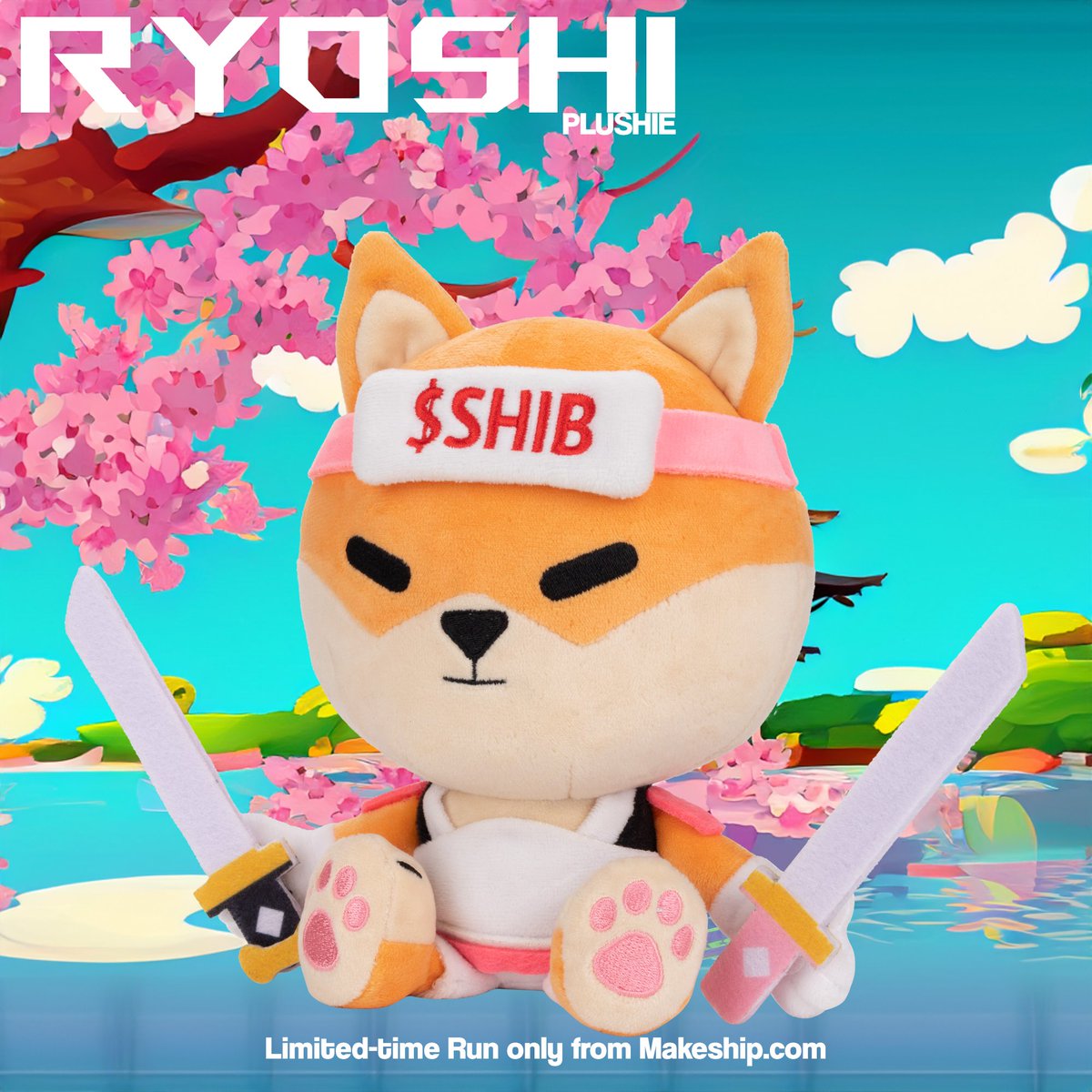 WagglesCG's tweet photo. Can we beat #Doge plush sales? The first  Ryoshi Shib Plush is around for only 6 more days. Bridge over to https://t.co/U7lU3aow5p to buy this one-of-a-kind cuddle buddy. Also, special giveaways if we hit 200 sold! #SHIB #shibarium #Crypto https://t.co/zNjZUcmK4K