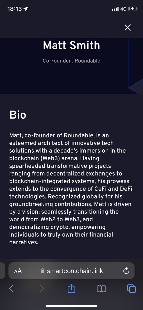 Whoa…. @roundable_io is really stacking up the talent for @chainlink’s #SmartCon in Barcelona! @splnty, Co-Founder of Roundable and @EmpireCapital_ is going to wow the crowd!

More information about SmartCon is available here: smartcon.chain.link