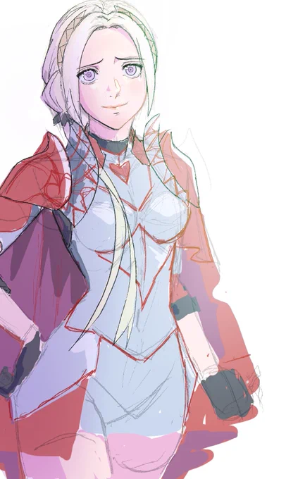 Reposting this old edelgard sketch 