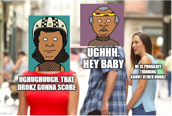 thhhexman's tweet photo. @dorkznft My entry. Hey beavis on the count of three lets ugh throw these eggs!!! Dammit throwing sucks!

#Dorkz #Dorkzmeme @dorkznft  LFDorkz. https://t.co/bcGkmfW1sN