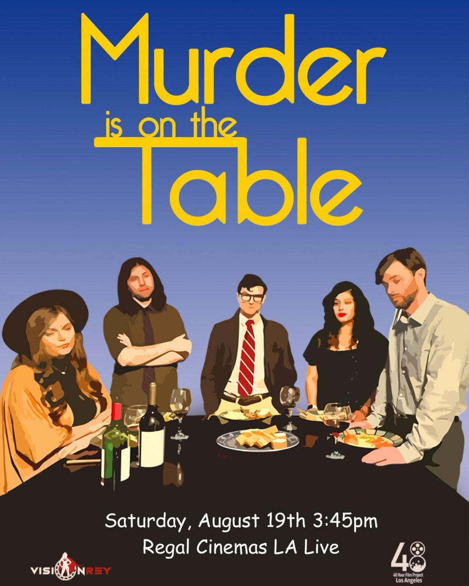 Introducing our first film for <a href="/48hourfilmla/">48 Hour Film Los Angeles</a> 2023: “Murder is on the Table.” 

Get ready to be immersed in a world of suspense, laughter, and intrigue as we bring this whodunit to life. 

Mark your calendars for the screening happening this Saturday, August 19th at 3:45pm.