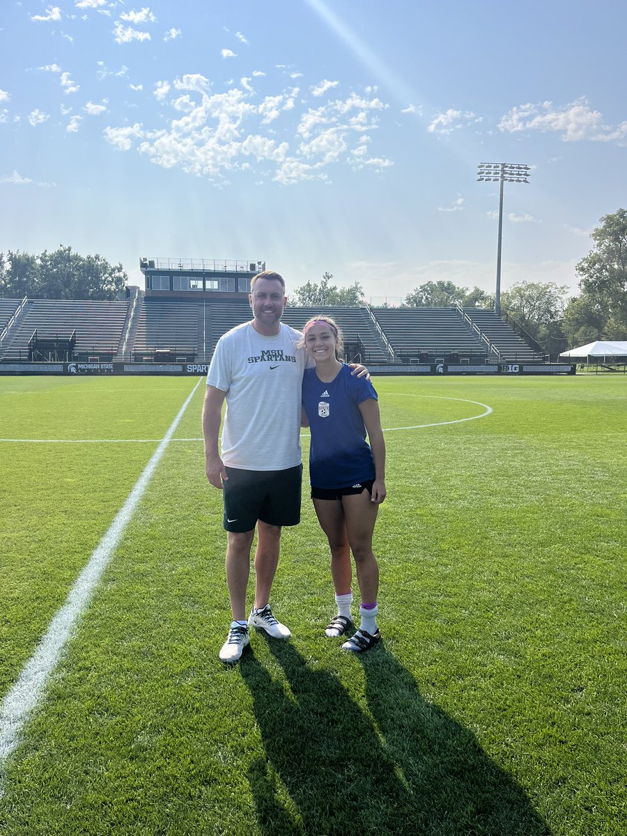 Raegan LaCross (@lacrossraegan) on Twitter photo Today I attended an amazing soccer ID camp at MSU’s DeMartin stadium. Thank you <a href="/JKHosler/">Jeff Hosler</a> and <a href="/MSU_wsoccer/">Michigan State Women's Soccer</a> for a great day of soccer. I appreciate your time and feedback! Go Green 💚🤍 Today I attended an amazing soccer ID camp at MSU’s DeMartin stadium. Thank you <a href="/JKHosler/">Jeff Hosler</a> and <a href="/MSU_wsoccer/">Michigan State Women's Soccer</a> for a great day of soccer. I appreciate your time and feedback! Go Green 💚🤍