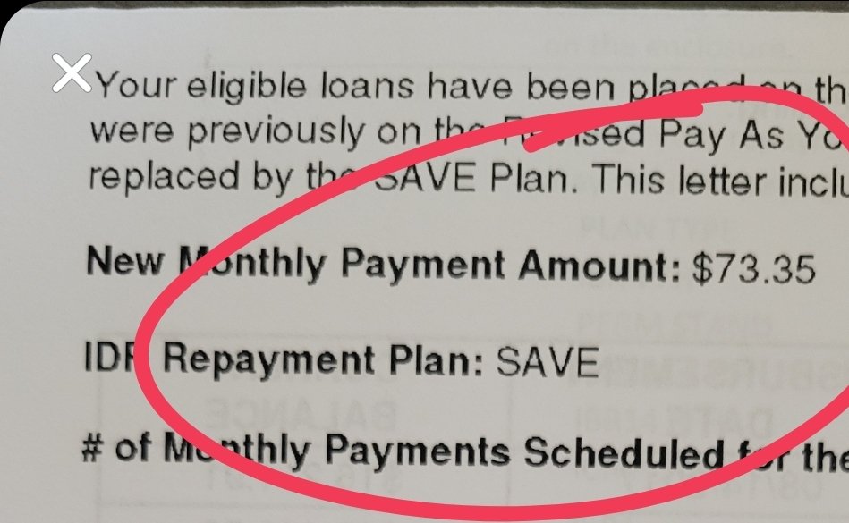 Despite the best efforts of twat Republicans to stop any type of student debt relief, I just was notified of my new monthly payment --which is indescribably more manageable than it was before the pause.  #ThanksPresidentBiden #ElectionsMatter