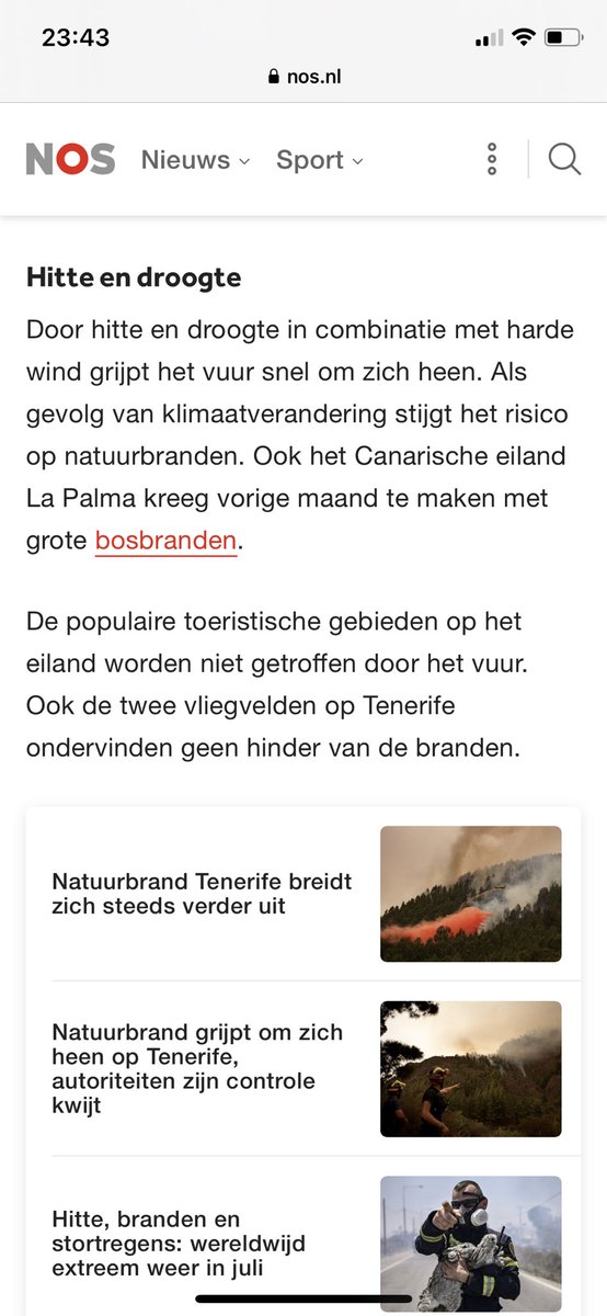 Antje_Kingma's tweet image. Crisis voor de bewoners en natuur. Maar gelukkig; de hardwerkenden van ver kunnen op Tenerife nog wel rustig bijkomen in deze tijden van klimaatverandering…. De vliegvelden en toeristische gebieden zijn immers nog bereikbaar. 🤔 #dansenopdevulkaan #sponsoredcontent @nos