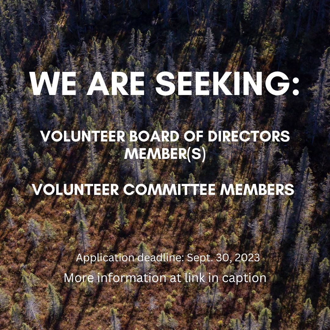 ACCEPTING APPLICATIONS! Do you have relevant skills and an interest in contributing to our organization? More info: shorturl.at/ksHN1