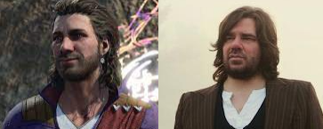 SSjGhost's tweet photo. @larianstudios While @TimDownie1 does a great job voicing Gale, why oh why did you miss the chance to use @porksmith ...  this would have been the nuts and they even look similar! https://t.co/lkLM1sCiDh