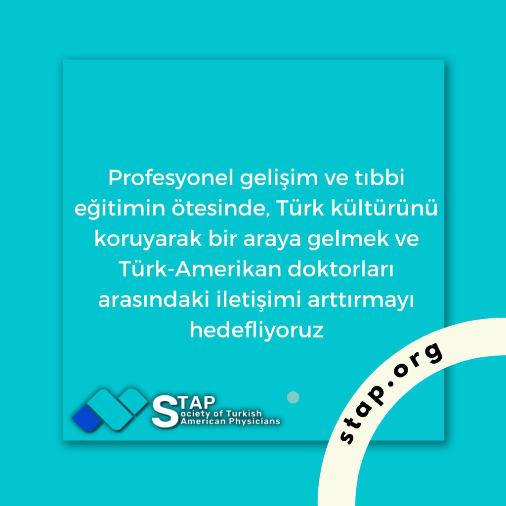 Hello Twitter! The Society of Turkish American Physicians has been founded. So who are we? 
STAP is a professional non-profit organization that brings together numerous volunteer physicians. #STAP #TurkishAmericanPhysicians #DoctorsinUSA #USA