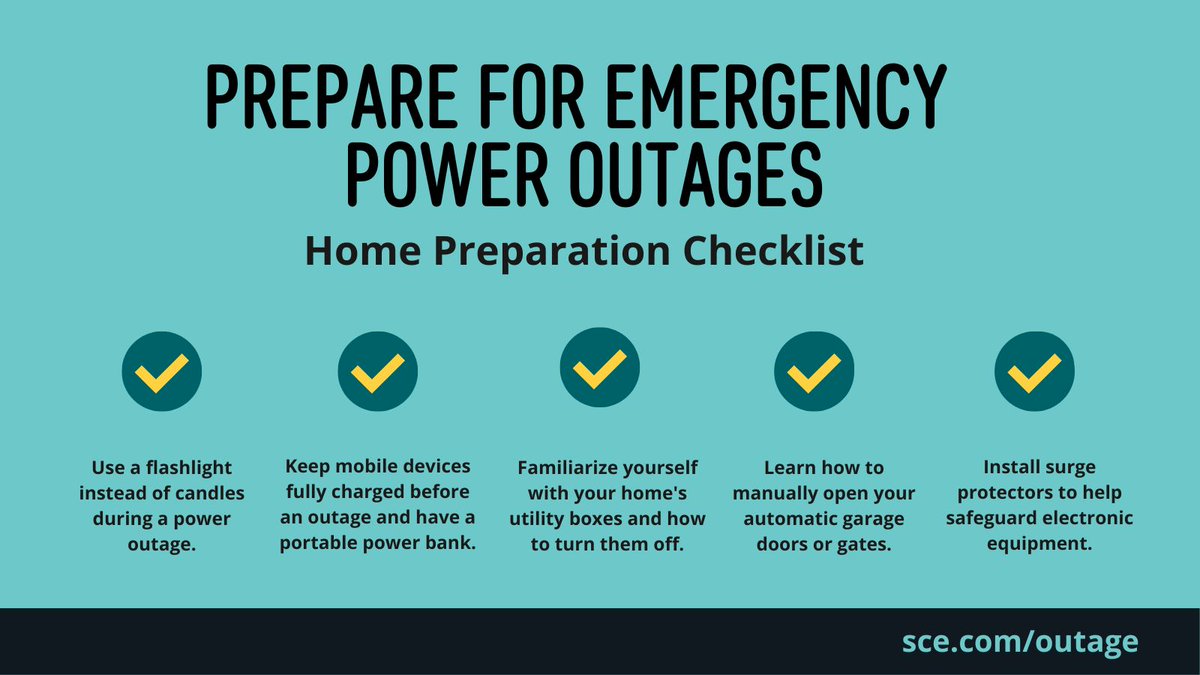 Prepare for a power outage. Download the ultimate checklist