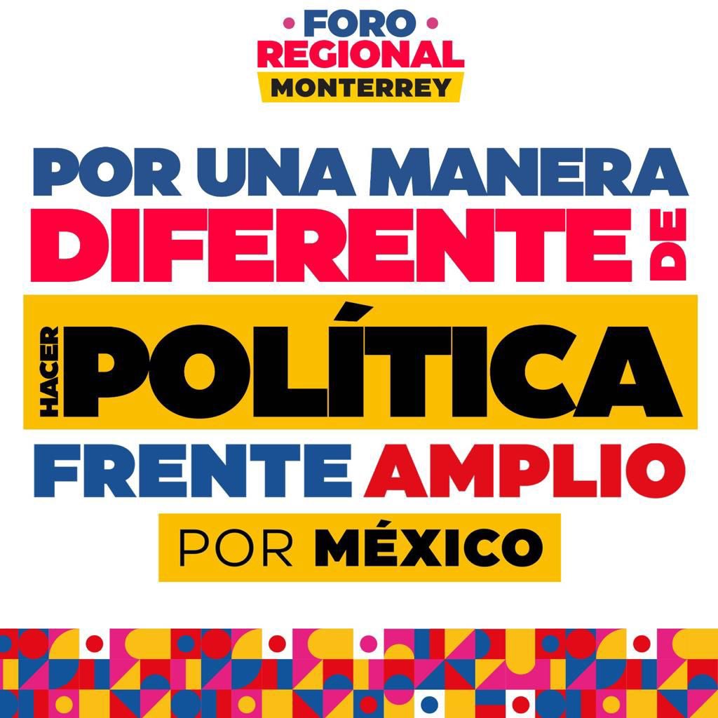 UR_Nacional's tweet photo. Voces comprometidas discuten el futuro de México en el segundo foro regional del Frente Amplio por México. Únete a la conversación en Facebook Live y comparte tus opiniones con el hashtag #ForoMonterrey. Juntos construimos un mejor mañana. https://t.co/GiJbDdMBdL