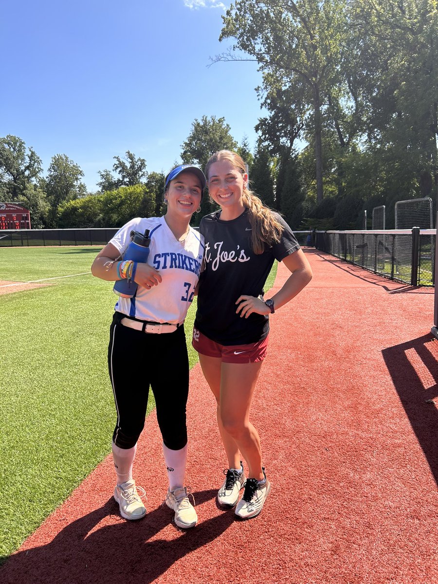 A special thank you to <a href="/SJUHawks_SB/">SJU Hawks Softball</a> for having the best camp today! I learned so many new things about the mental game and I loved the high energy of the coaches and players that helped out! I loved it, Thank you to <a href="/Coach_McCool/">Gina McCool</a> <a href="/CarliCutler13/">Carli Cutler</a> @MKbaseball_24_7 <a href="/Pastrikers06/">PA Strikers 18U National - King</a>
