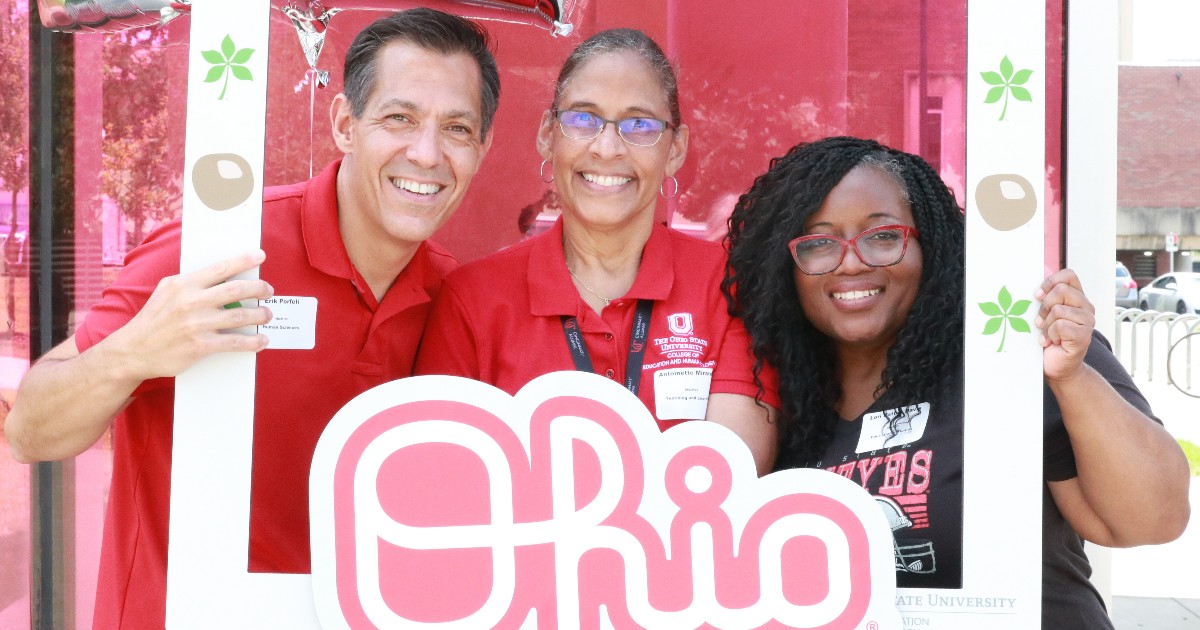 OSUEHEOUE's tweet image. Join us on Monday at the PAES building lawn and lobby for the Department of Human Sciences annual Welcome {Back} Festival! 

Monday, August 21 from 10:30 AM-12 PM join fellow students, staff and faculty for games, giveaways and more.