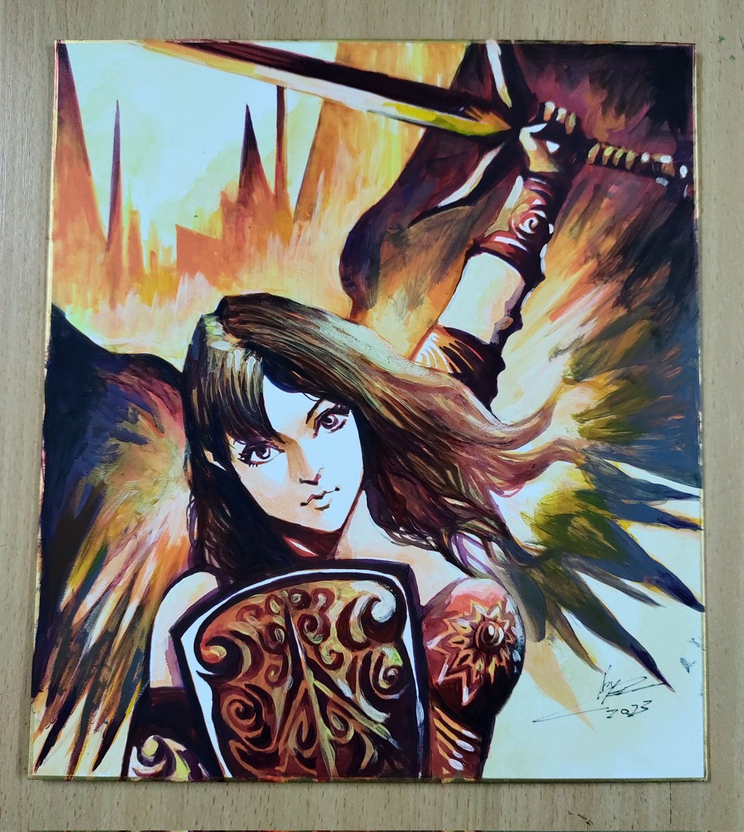 Glad to share this Serra angel artwork on artboboard 
Welcome any art commission request.
#painting #handdrawn #art #drawing #illustration #inkart  #artwork #acylic #Angel #MTG