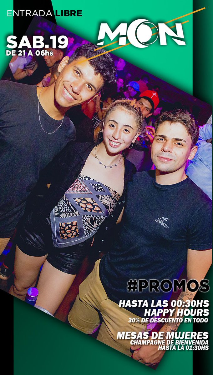 Sábado MOON DISCO 💃🎉
La previa que preparó Coki 😍

💥 S O R T E O💥

👉 1 Vale de $20.000 🤑
👉 1 Vale de $10.000
👉 2 COMBOS SKYY 🍹
👉 2 BALDES CORONA🍻
👉 2 RENA DU 🥂

Dale...
🔁Rt
❤Fav
✅ @ a dos amgxs