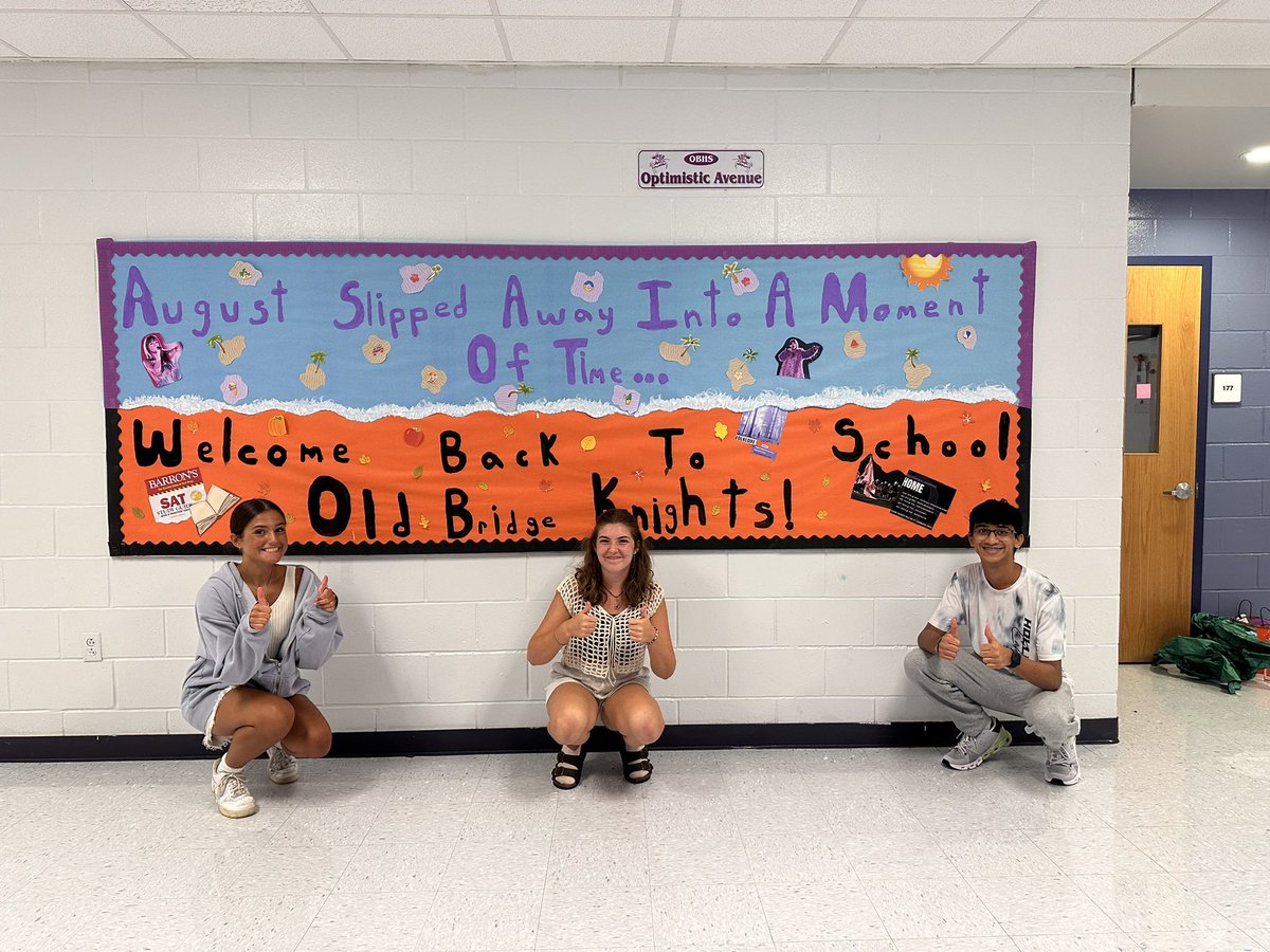 Over the course of 2 days, NHS board members decorated bulletin boards for the upcoming school year!