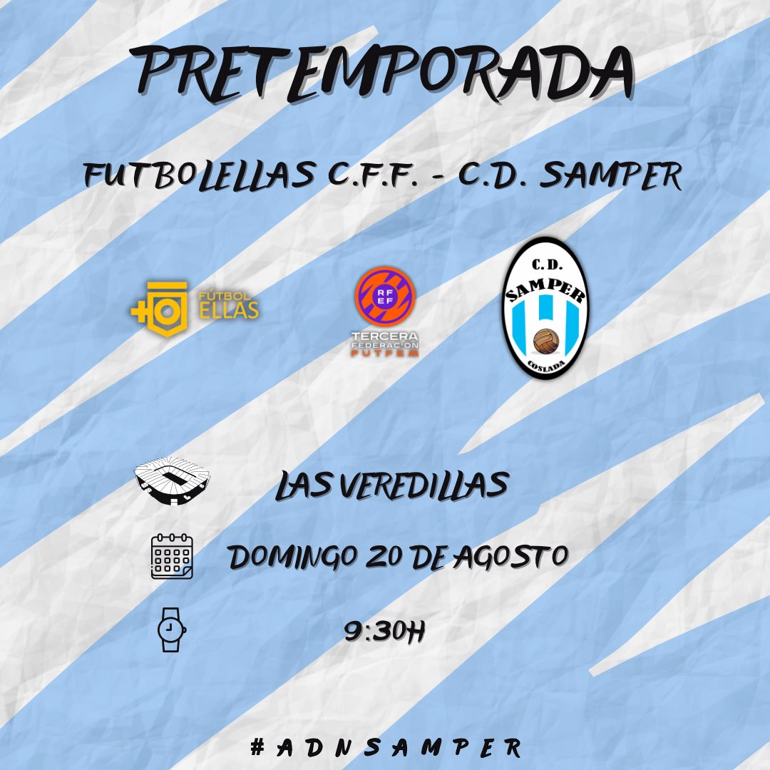 📌 𝑴𝑨𝑵̃𝑨𝑵𝑨 𝑪𝑬𝑹𝑹𝑨𝑴𝑶𝑺 𝑳𝑨 𝑺𝑬𝑴𝑨𝑵𝑨 𝑽𝑰𝑺𝑰𝑻𝑨𝑵𝑫𝑶 𝑳𝑨𝑺 𝑽𝑬𝑹𝑬𝑫𝑰𝑳𝑳𝑨𝑺

🆚<a href="/futbolellascff/">Futbolellas CFF</a> 
⌚️9:30
🏟️Las Veredillas

#adnsamper