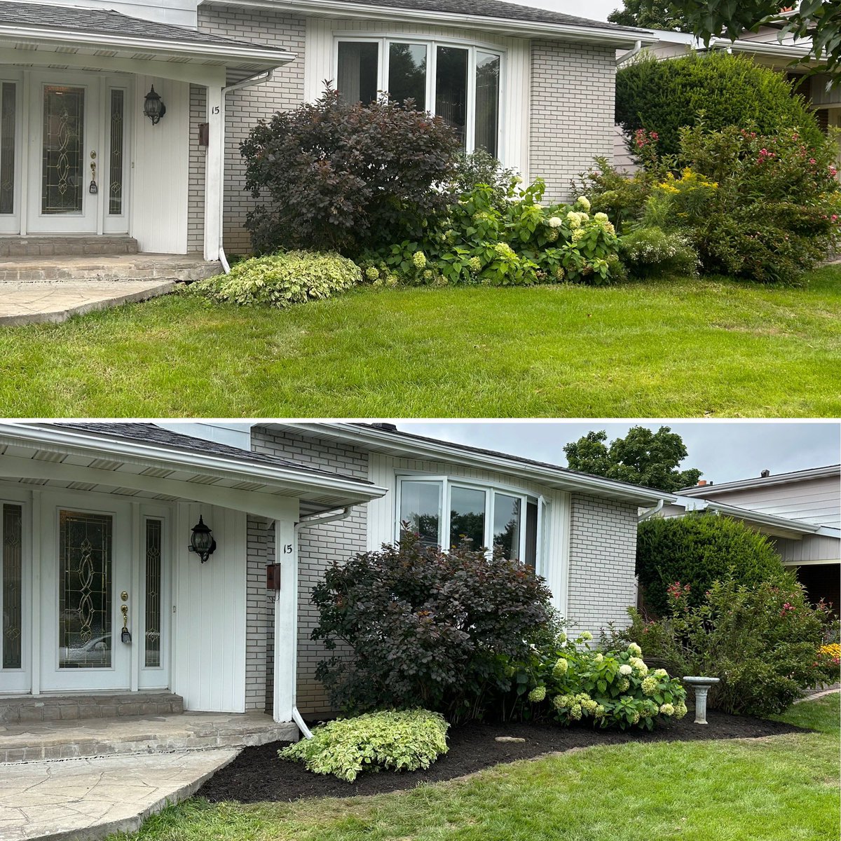 PropertyStaged's tweet photo. #beforeandafter pics of my #collaboration project w/@weedsgonewild_ We had a blast working together. The full interior and exterior of this home is now ready to #hitthemarket #fullservicecompany #curbappeal#homestaging #gardeningservices #propertystaged #weedsgonewild https://t.co/uwwXfA79Gi