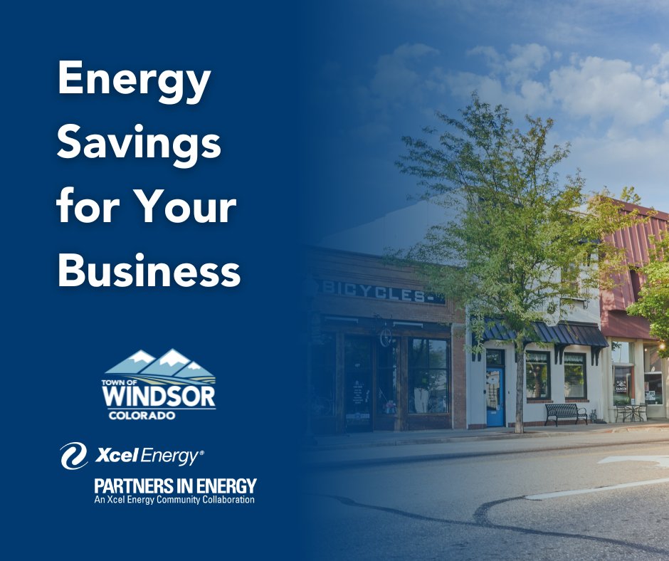 A business energy assessment from Xcel Energy can help identify energy and money-saving opportunities throughout your whole building. 💸 Take the assessment under the business resources and learn about Windsor’s first Energy Action Plan at windsorprojectconnect.com/energy-action.