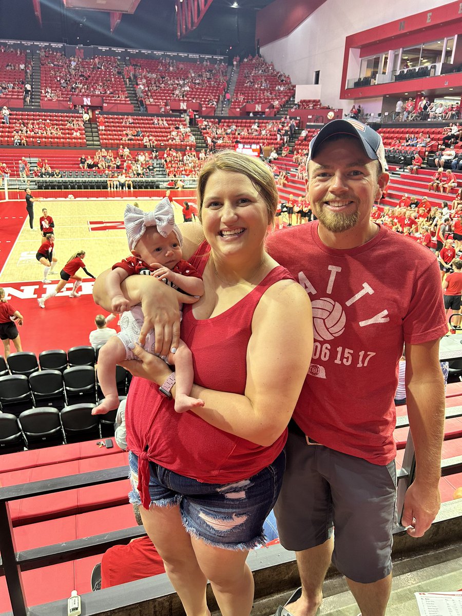morgan_m_kramer's tweet photo. Doing our best to raise Husker fans https://t.co/ieV1rwN62U