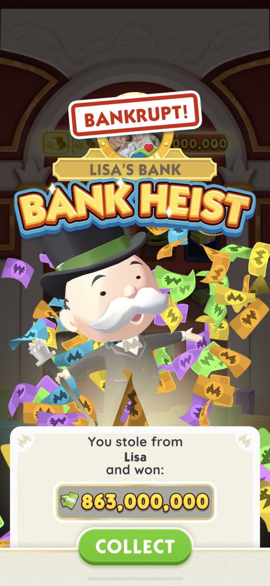 abbymcco's tweet photo. Yea sex is great and all but have you ever won over $800 million in bank heist in MonopolyGo #sorrylisa https://t.co/0E0k0PTjVu