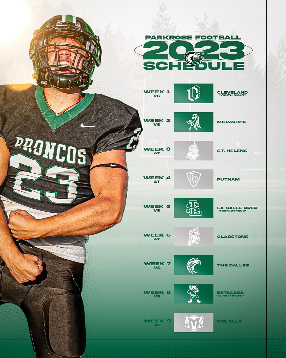 Parkrose Bronco Football tweet media