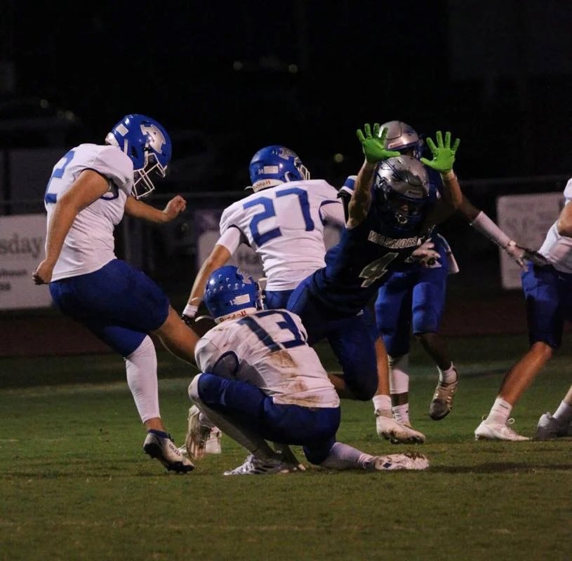 graysonperry's tweet image. Great Start to the Season. First win of the season and first @TribeFootball23 win for @CoachBelew7!

5/5 on PATs - 6/6 Touchbacks

hudl.com/v/2LNw6h