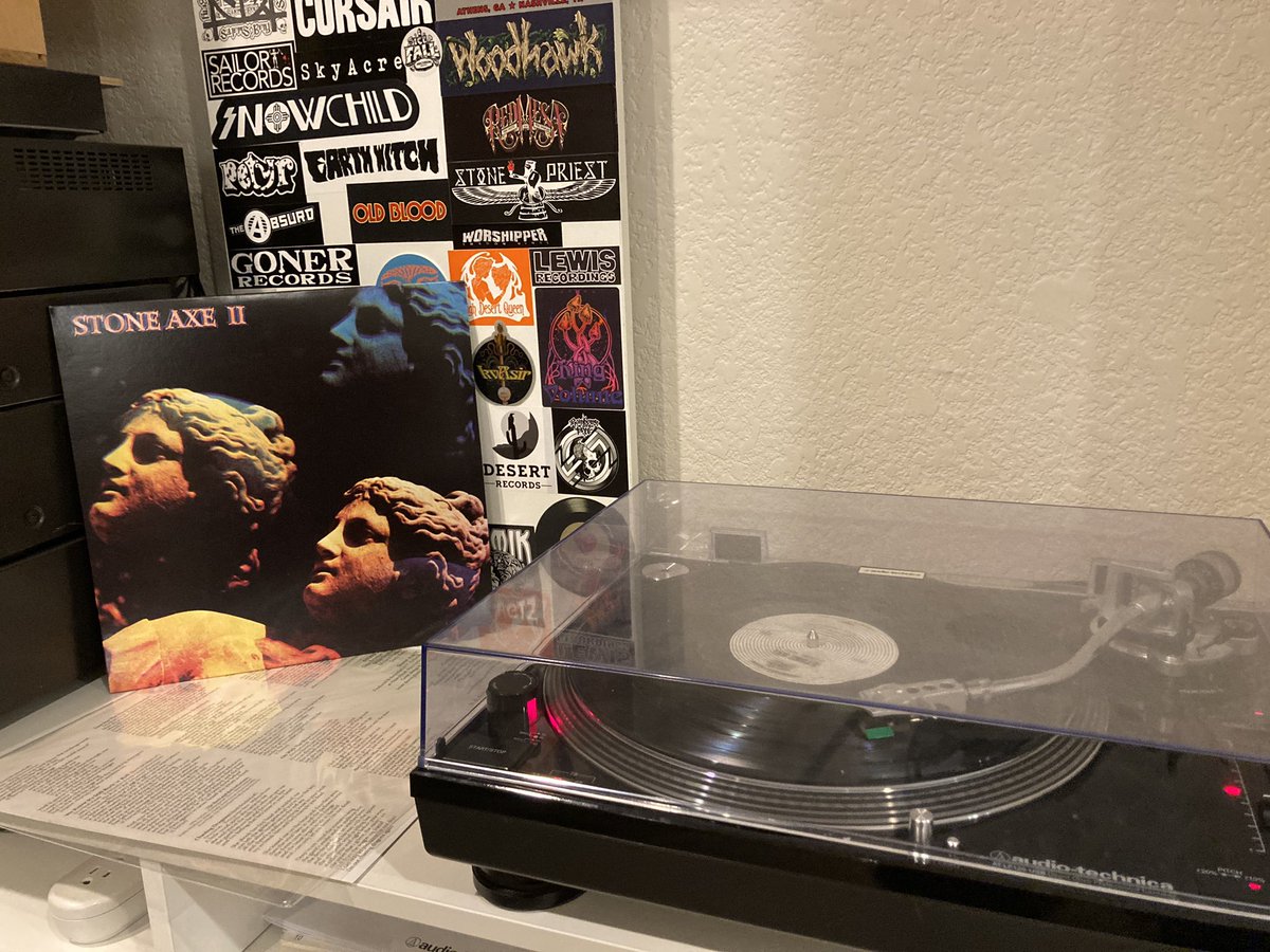 Doomcharts's tweet photo. #nowspinning What’s your favorite track off this modern classic? #stoneaxe #hardrock #heavyunderground #tonyreed https://t.co/oZpHAobQXs