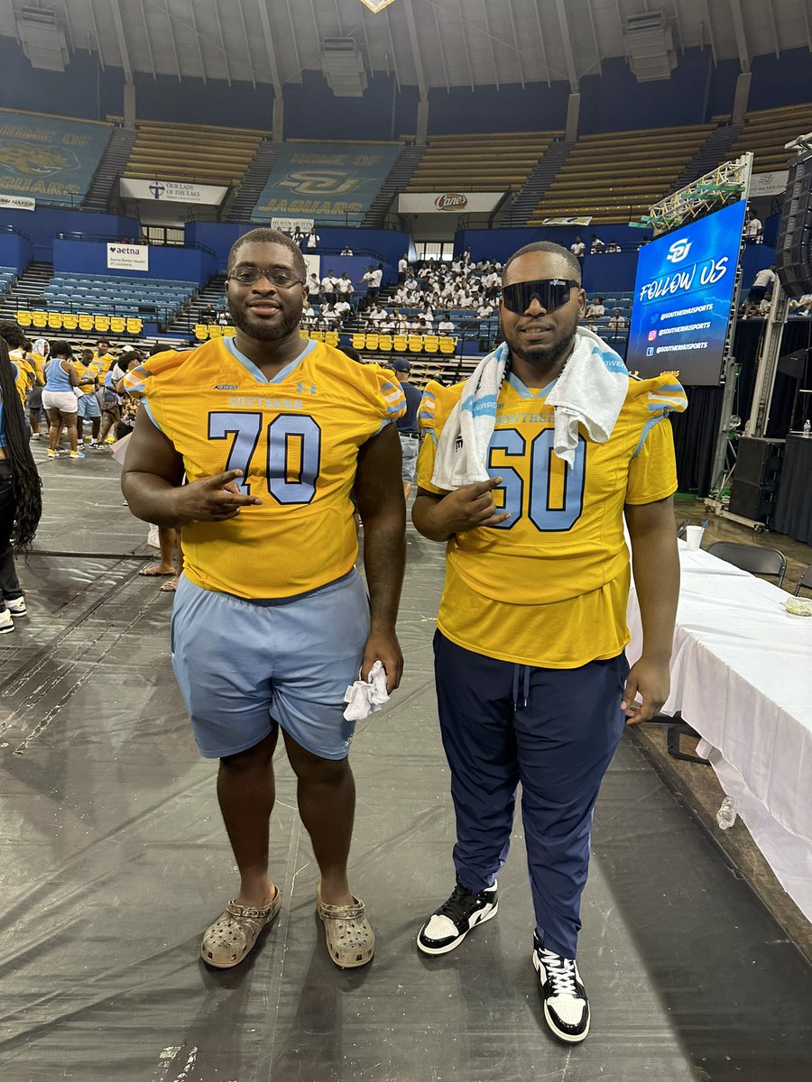 childs4children's tweet photo. Year 5 at Southern University’s Fan Fest for this guy! Last season as a Jaguar and we are ready to scream and yell at the football games! Let’s go Jags! #finalseasonloading https://t.co/GUXF5MZUIx