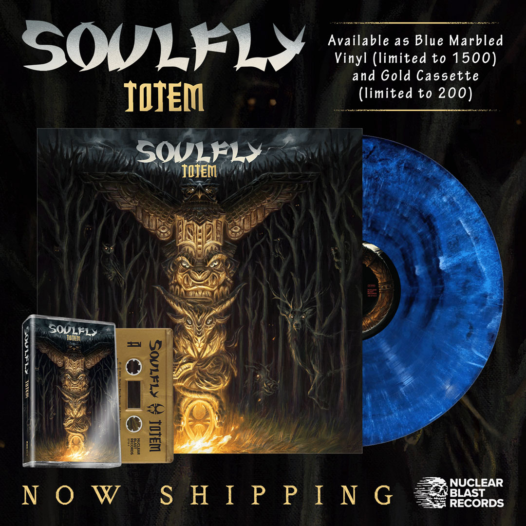 TOTEM is out now on Blue Marbled Vinyl and Gold Cassette. Available at your local U.S. record stores: 👉 recordstoreday.com/UPC/7273615713… #Soulfly #Metal