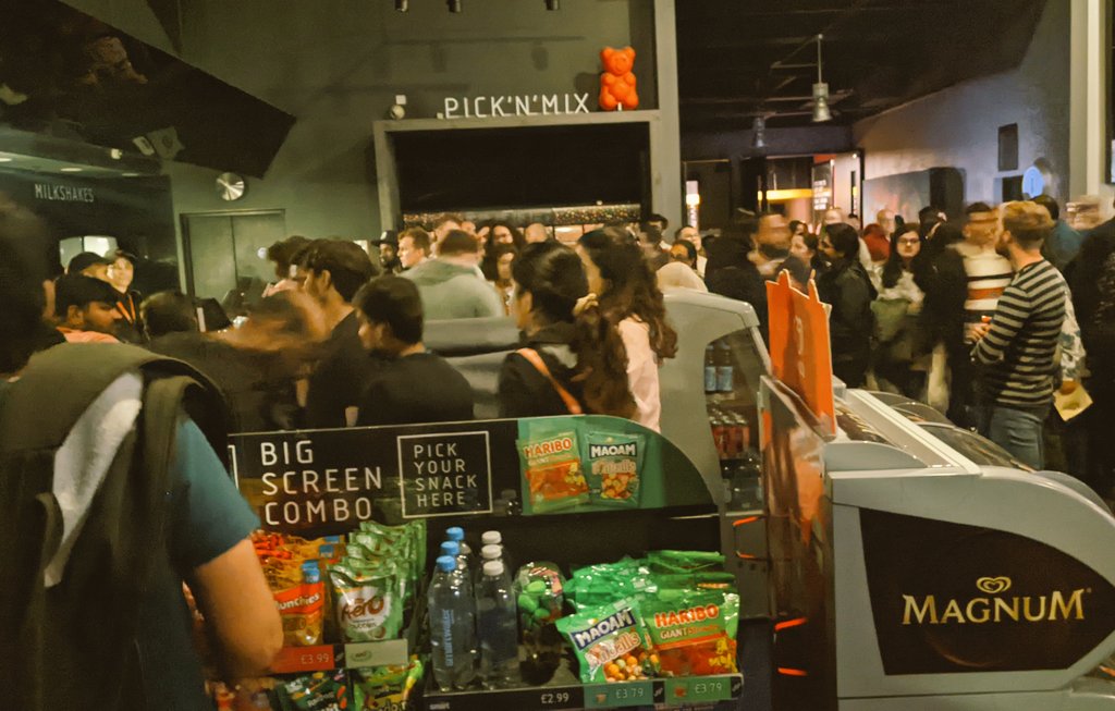 Great, sat through 2 hours 40 mins of #Oppenheimer and then a power cut <a href="/vuecinemas/">Vue</a> Finchley Rd. They'll give us a refund/new tickets but not sure I can watch it all again just for the last 20mins...