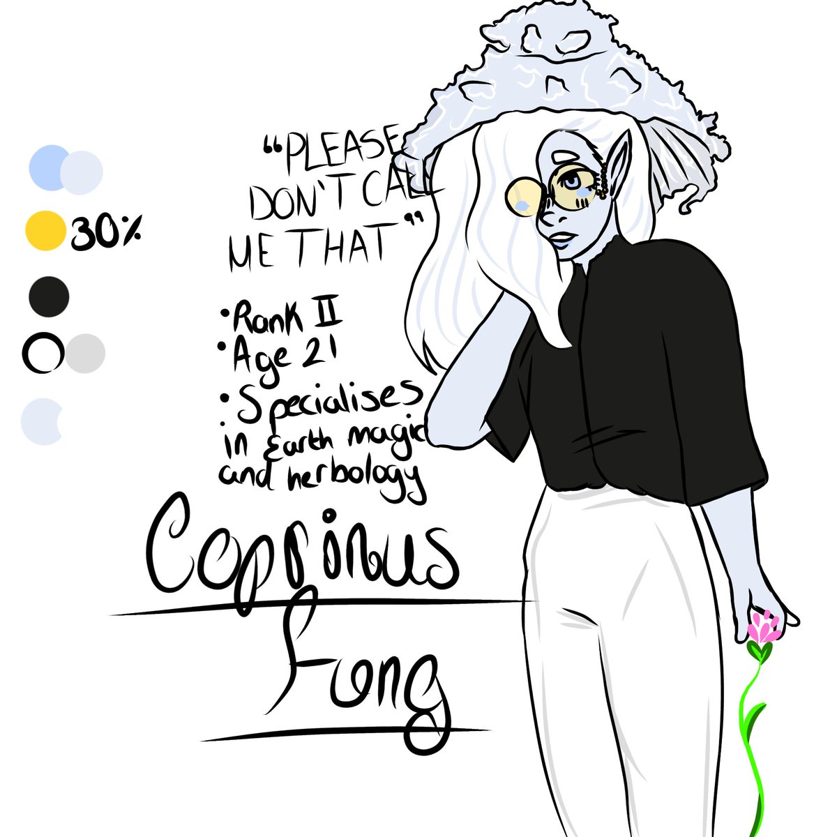 0_Luxxy_0's tweet photo. Ahahaha! They're done!!! Meet Coprinus! They're my little mushroom demon!!!! They like to grow little plants!!! (they are similar to the leucocoprinus cretaceus!!! Aka a really pretty fungus)

#DeviDeviAcademy #DeviDeviAnarchy #DeviDeviAcademyOC #DeviDeviAnarchyOC #DDAOC https://t.co/PSS6YkxiSU